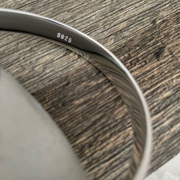 💎NEW 925 Sterling Silver Simple Cuff Bracelet - Picture 5 of 7
